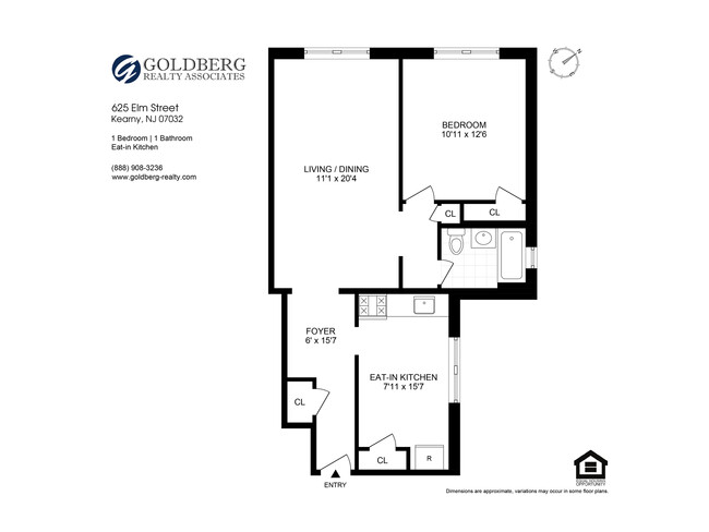 Floorplan - 625 Elm Street Apartments