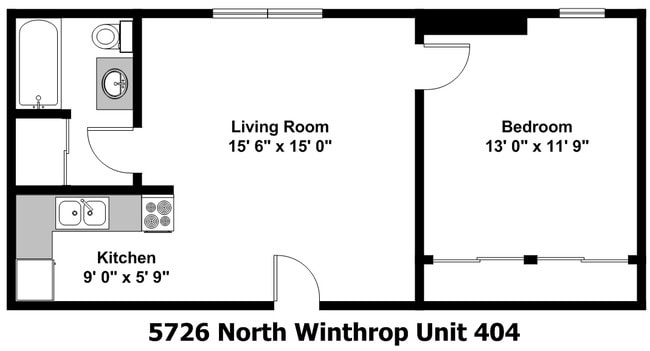 Floorplan - 5726 N. Winthrop