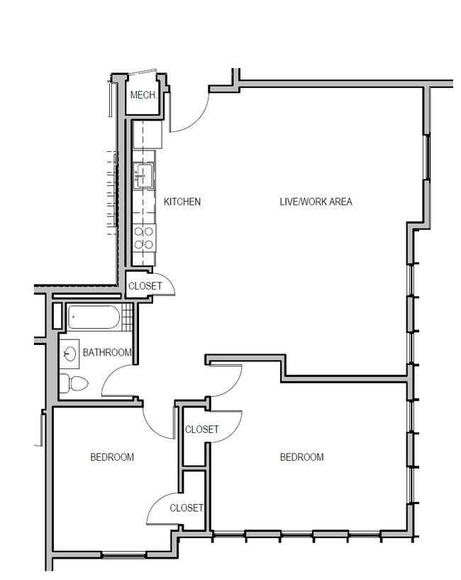 2BR/1BA - Brookland Artspace Lofts