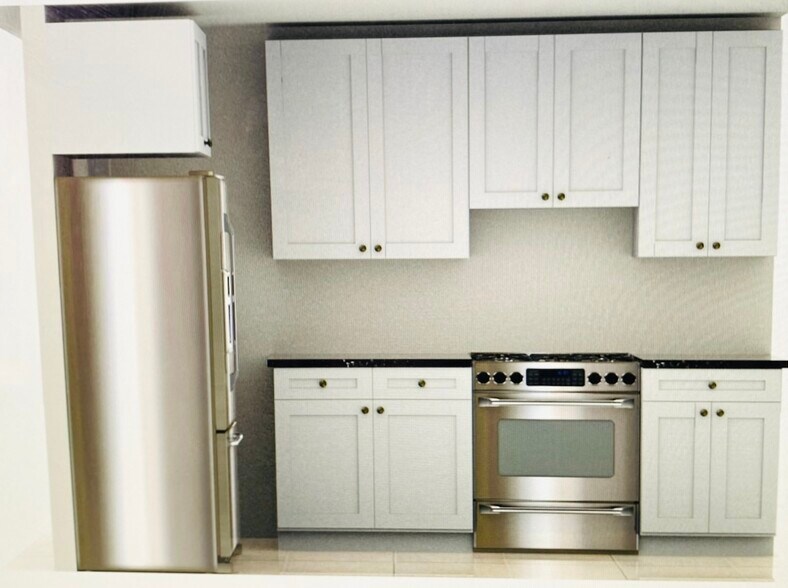 Rendering of kitchen - 340 Riverside Dr