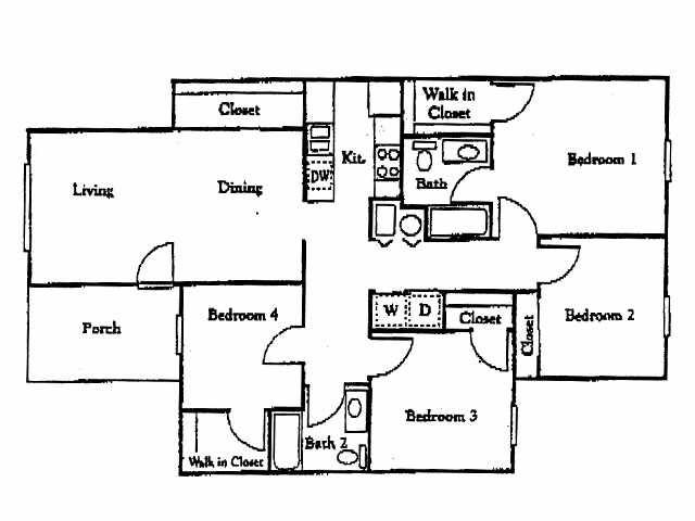 Floorplan - Cameron Court Apartments