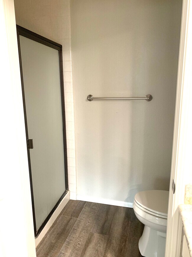 Bedroom #1 toilet/shower area - 5665 Friars Rd