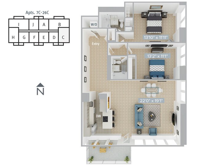 Floorplan - Avalon at Prudential Center