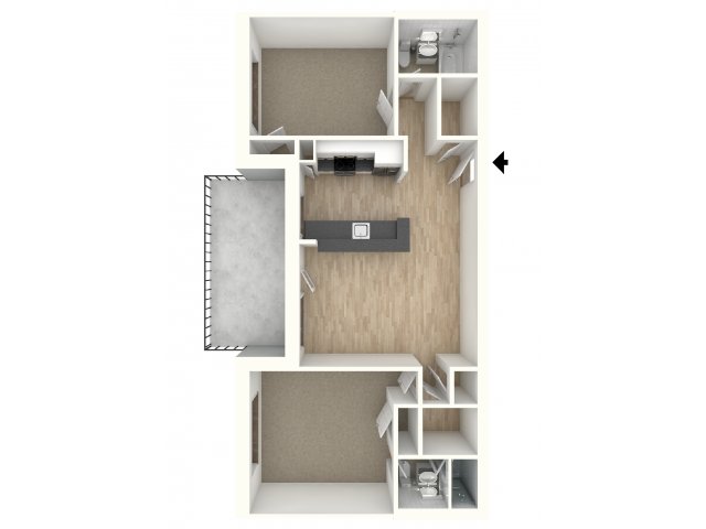 Two Bedroom Apartment - City View Apartments