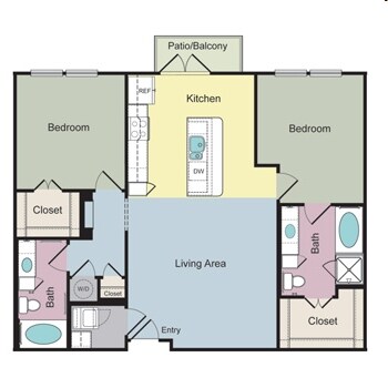 2BR/2BA - Camden Belmont