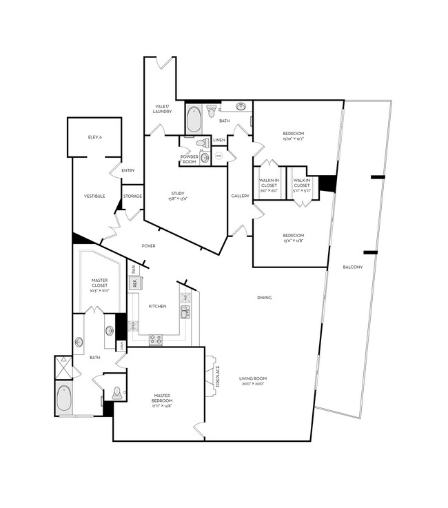 Floorplan - The Heights at Park Lane