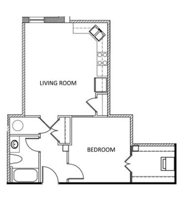 1BR/1BA - The Hancock Building