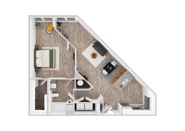 1 Bedroom | 1 Bath | 893 SF - Cyan Craig Ranch Apartments