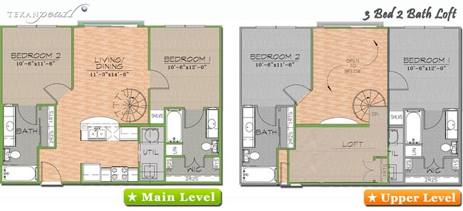 Floorplan - Texan Pearl Best Value in West Campus