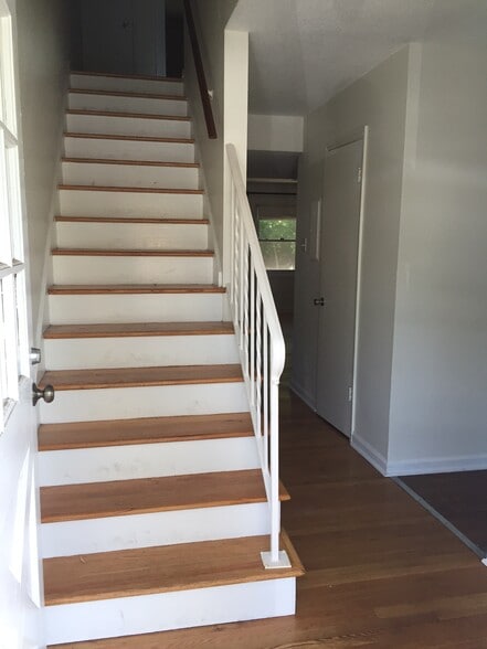View from front door. Stairway to second floor - 506 N. Greensboro St