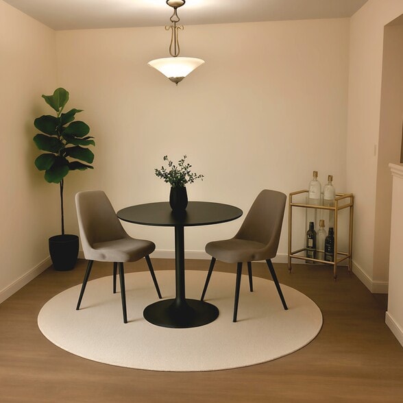 Dining Area Rendering of Virtual Staging for scale. - 9494 Redmond Woodinville Rd NE