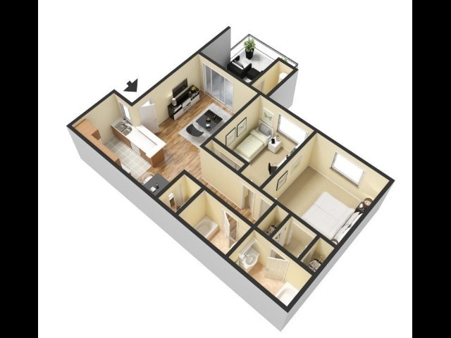 Lakeview C1 Floor Plan - Gila Springs