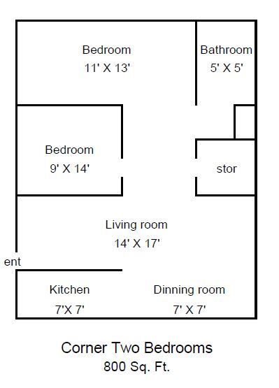 Floorplan - Vaca Villa Apts