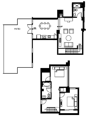 2BR/2BA - Union Lofts