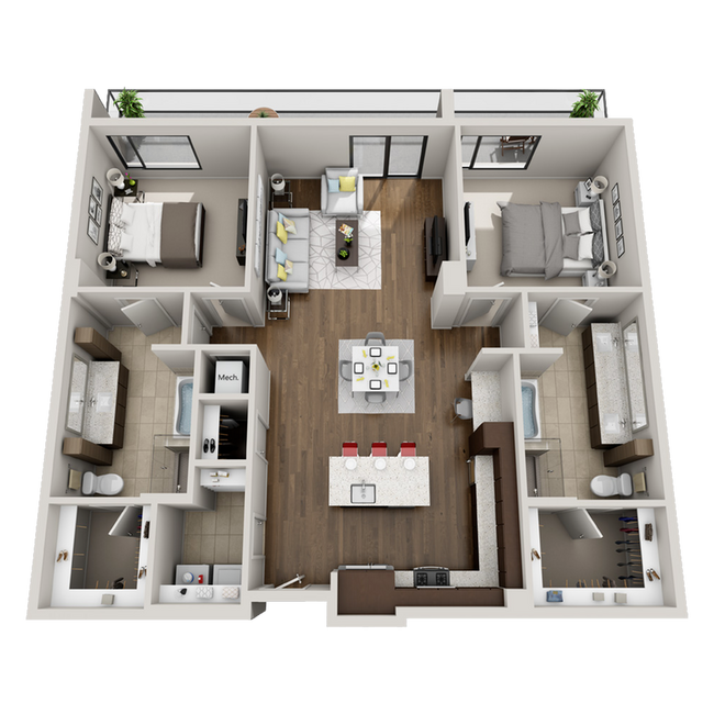 B3 floor plan - Hayworth