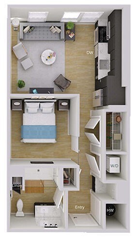 Floorplan - Foster on the Park Apartments