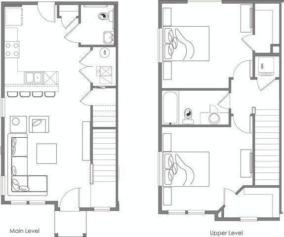 Two bedroom, 1.5 bath townhome - Villas at Pony Tracks