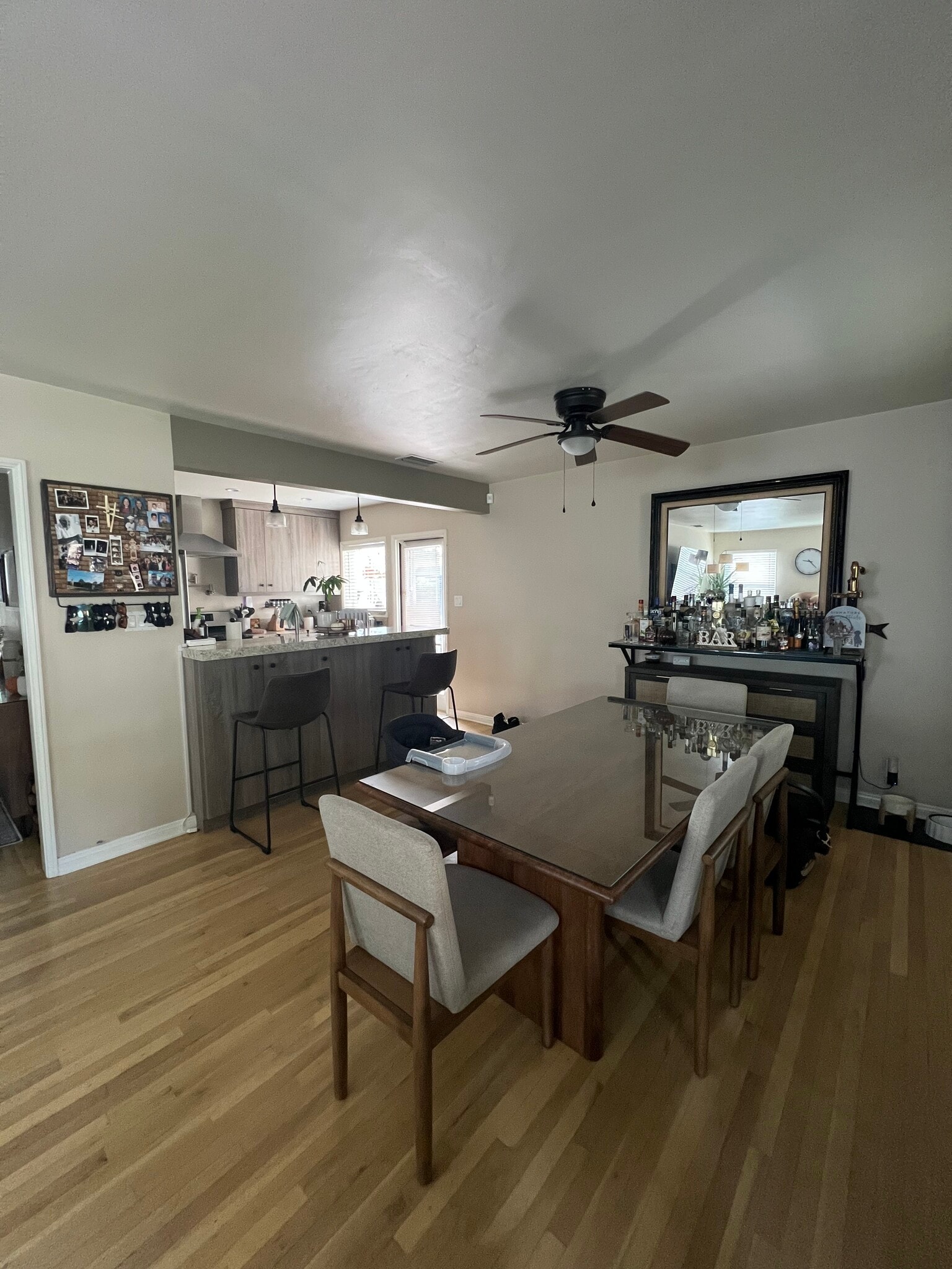 Dining room which also has a bar countertop for additional seating - 3730 Pontiac St