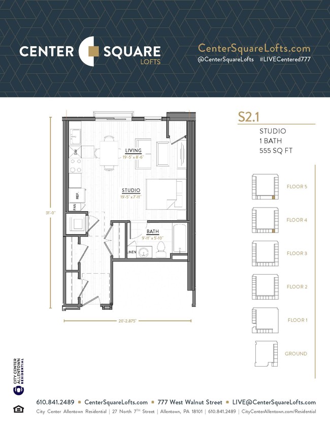 Floorplan - Center Square Lofts West