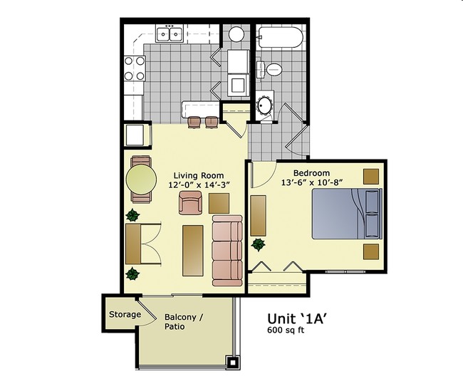 Unit 1A - Grandview Apartments