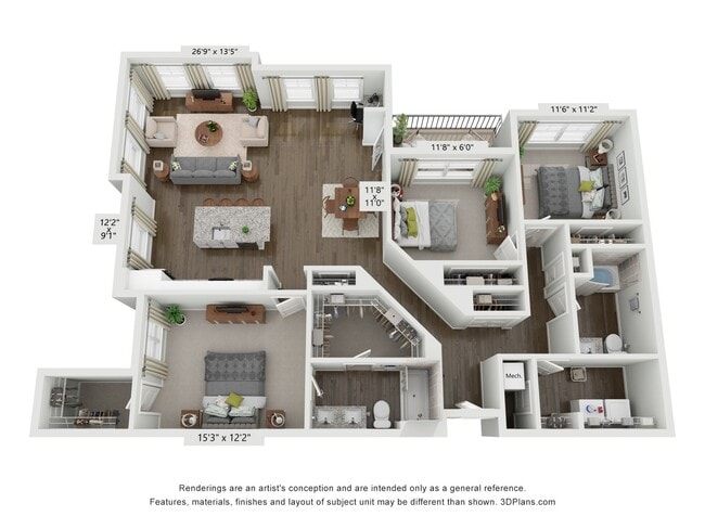 Floorplan - Meridian at Rogers Branch