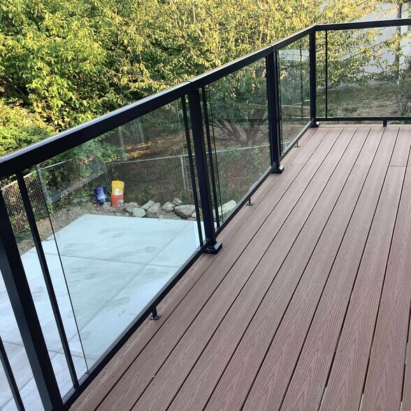 See through glass handrails - 2417 Snyder Ave