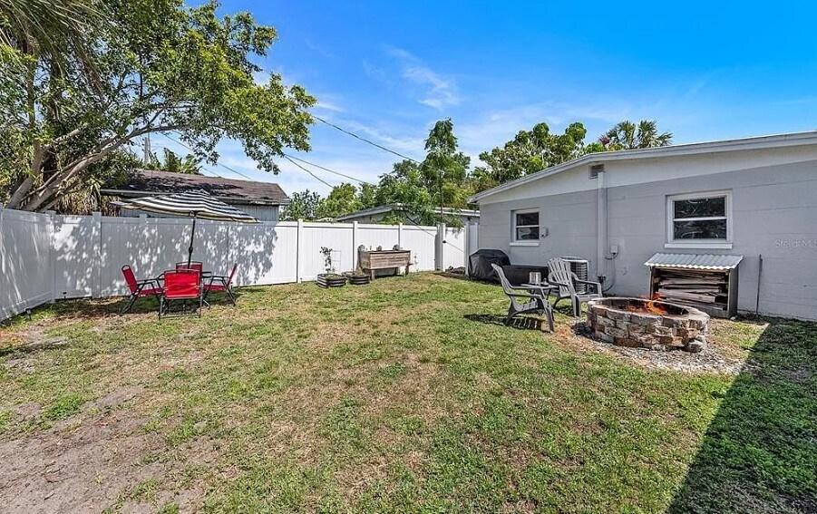 Back/side yard #1: fully fenced - 7401 35th Ave N