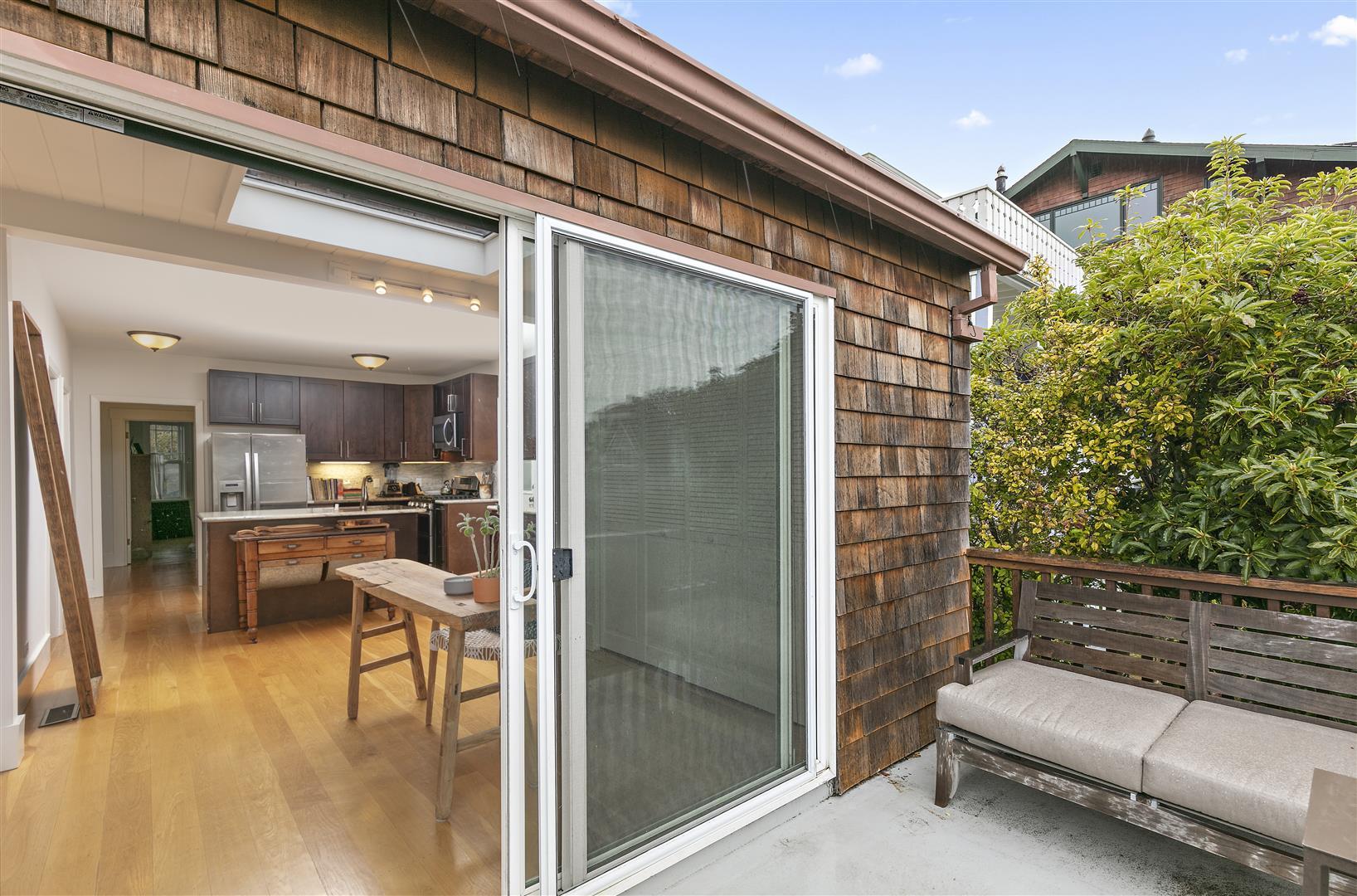 View from Deck to Kitchen - 306 3rd St