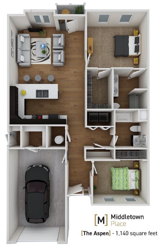 Floorplan - Middletown Place Apartments