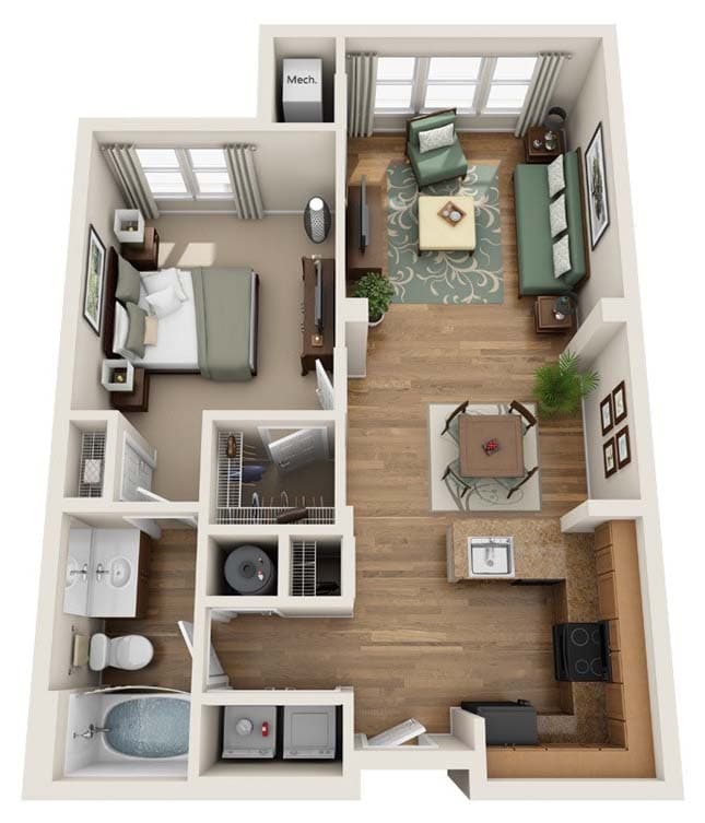 Floorplan - Summerfield At Morgan Metro Apartments