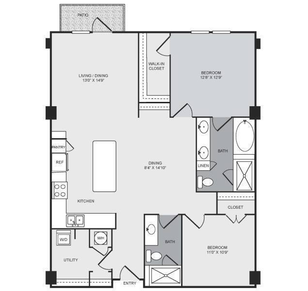 Floorplan - Cantabria at Turtle Creek