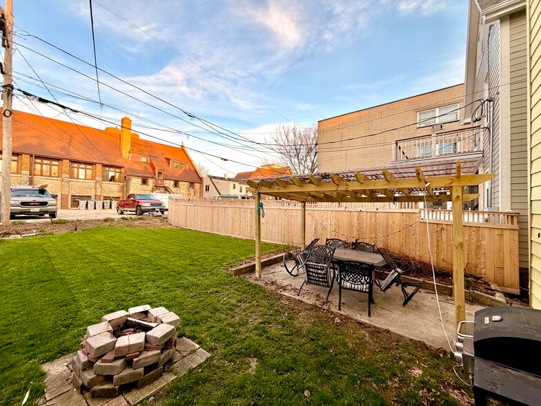 Brand new pergola, fire pit, and new fence on the back property line to be installed in June 2026. - 1534 N Marshall St