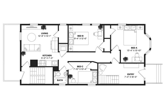 Building Photo - Room in Shared 3 bed/1 bath home