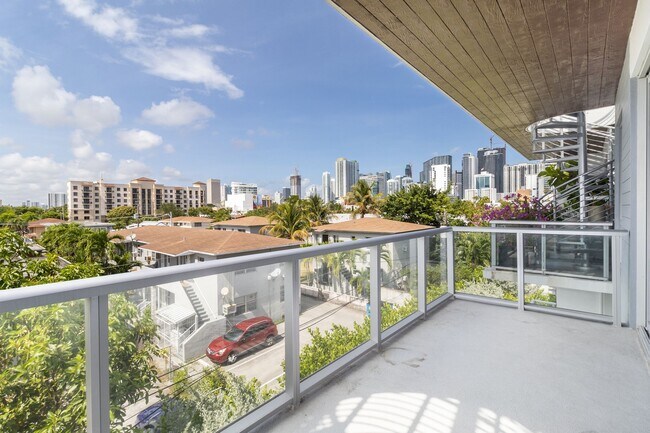 Living Room Balcony with downtown view - 545 SW 11th St
