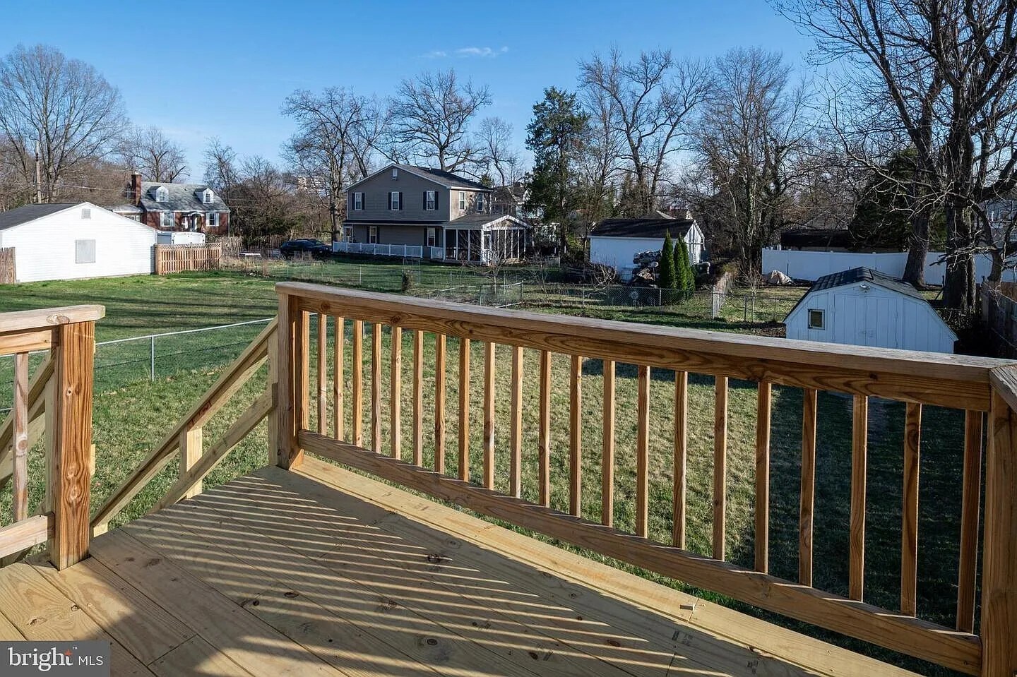 deck from upstairs kitchen - 5005 Apache St