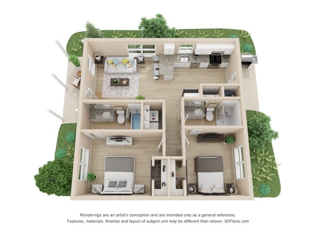 Floorplan - **109 Living