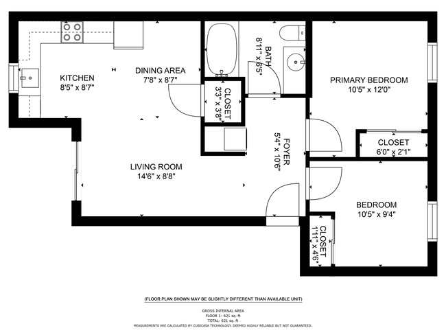 2x1 Floorplan - Salt Creek Apartments