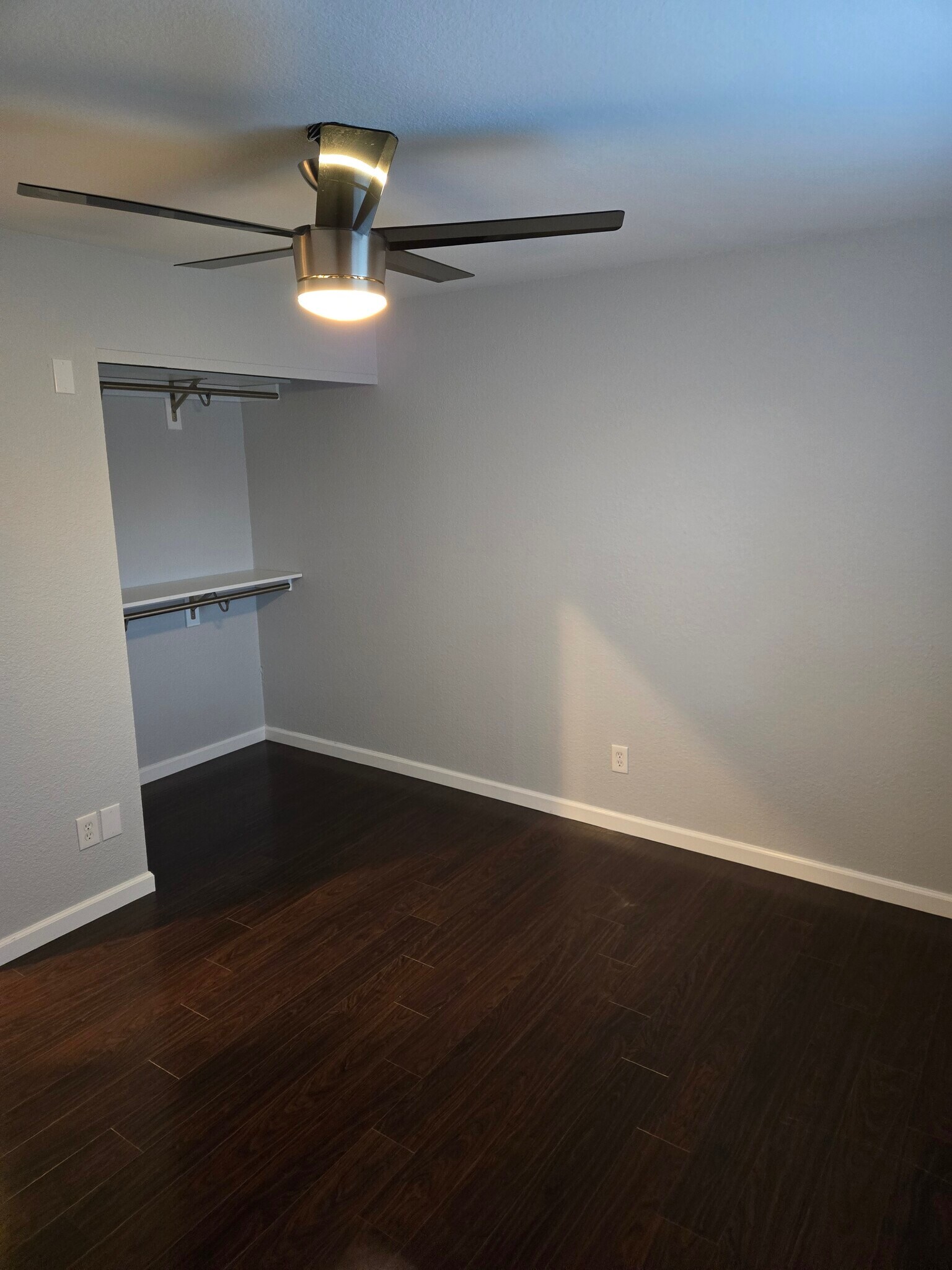 Upstairs bdrm2_open closet - 8731 Field Way