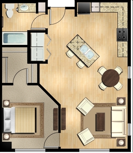 1BR/1BA - Level at Sixteenth