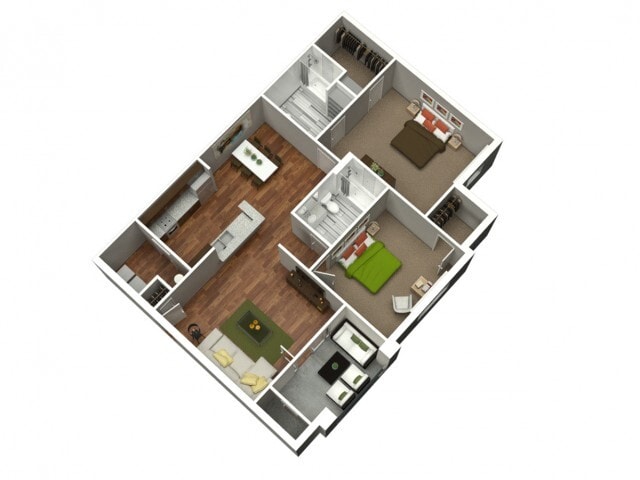 2 Bedroom 2 Bath 1105 - Branchwater