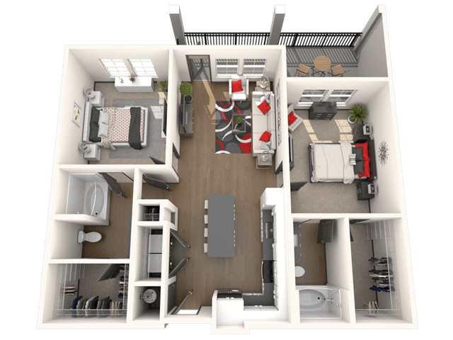 Floorplan - Bluebird Row Apartments