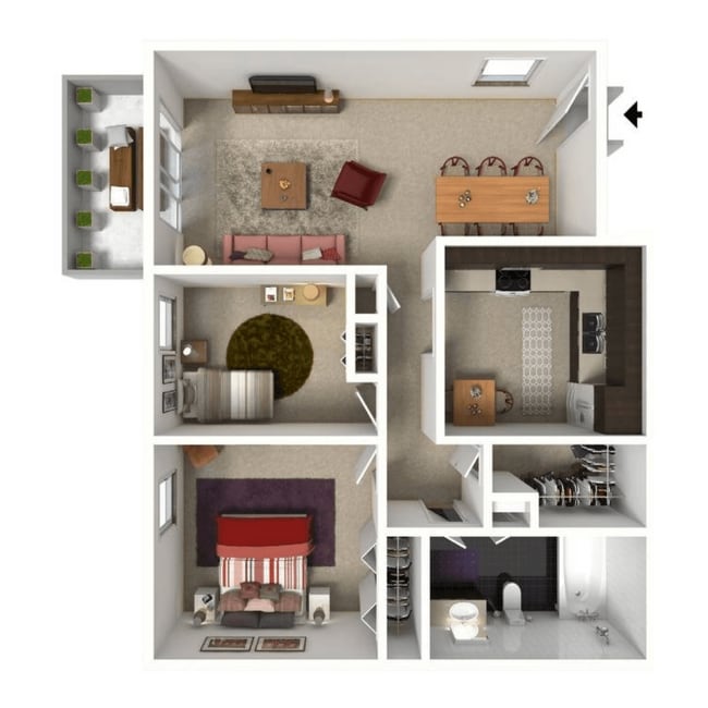 Floorplan - Villas on 76th