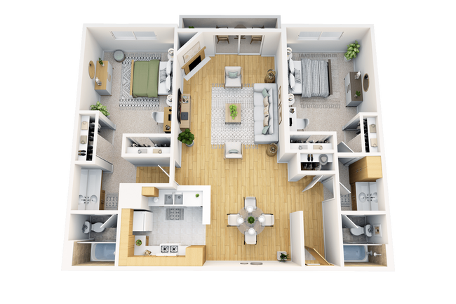 Floorplan - 11641 Valley Spring Lane Apartments