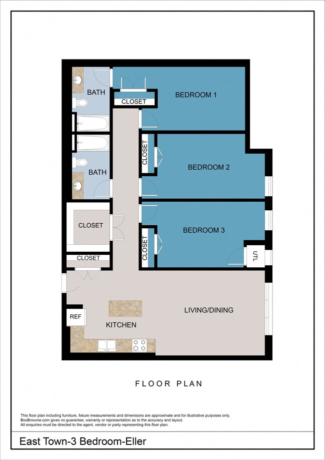 Floorplan - East Town Apartments