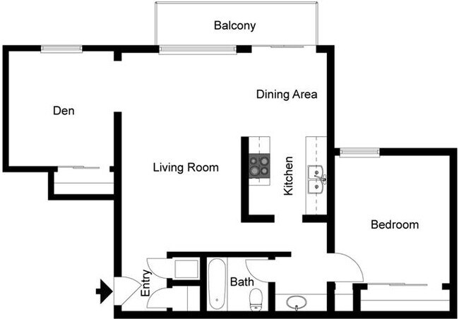 Floorplan - Los Arbolitos Riverside Apartments
