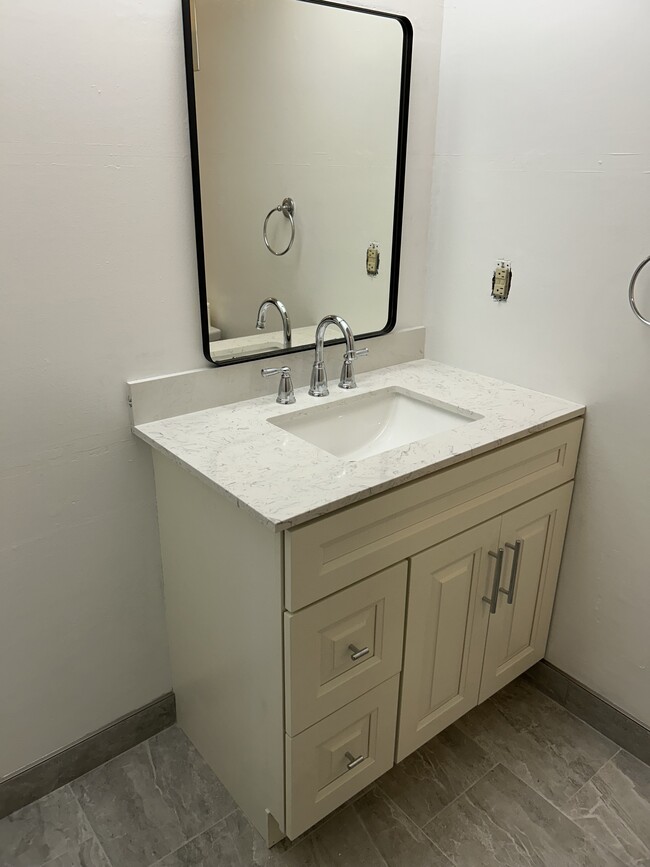 Vanity in newly renovated bathroom - 24 Kings Ct