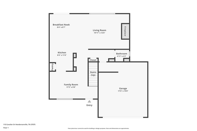 FloorPlan_Level1 - 115 Cavalier Dr