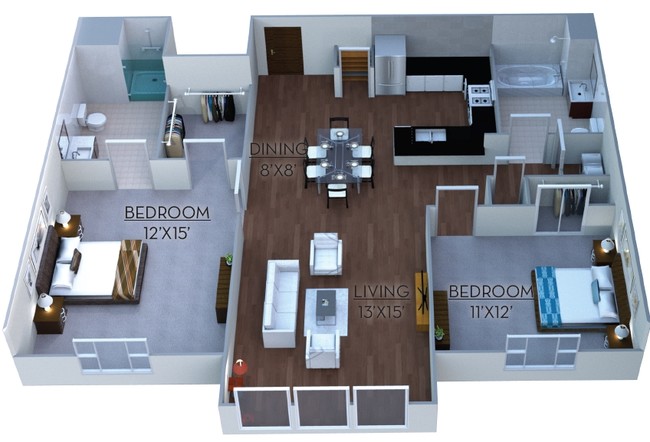 Floorplan - Linea Cambridge Apartments