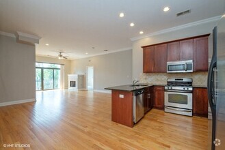 Open layout with sightlines to the living area from the kitchen - 2 Bedroom - 4651 N Greenview