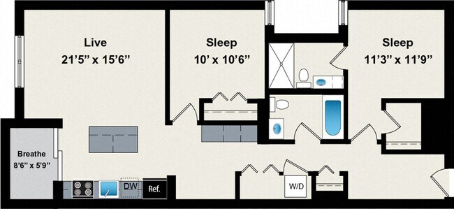 Floorplan - Reside on Jackson